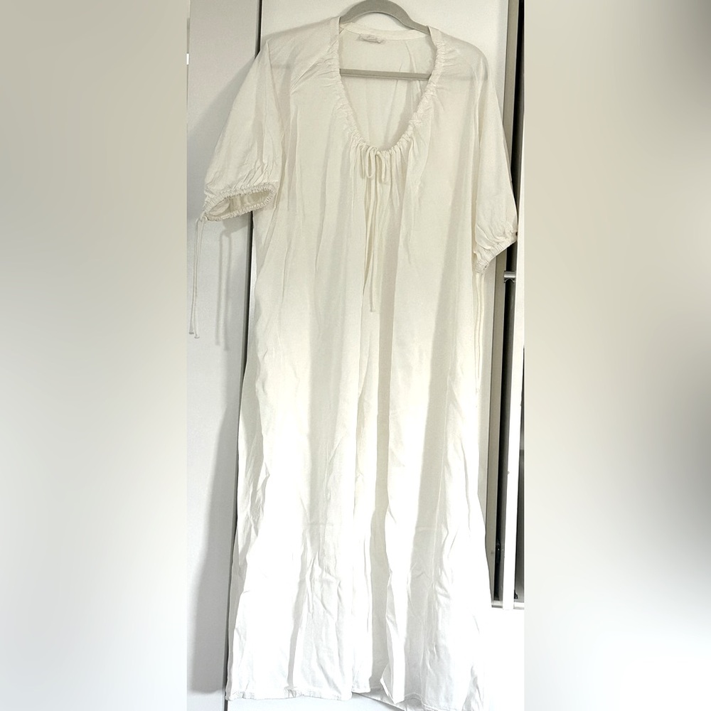 COS Oversized White maxi Dress